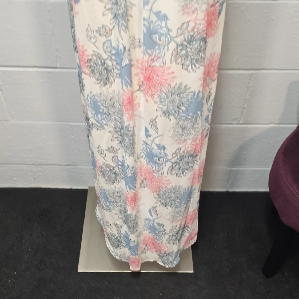 Lush Floral Maxi Dress in Pink and Blue - Picture 8 of 9